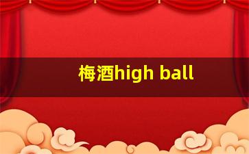 梅酒high ball